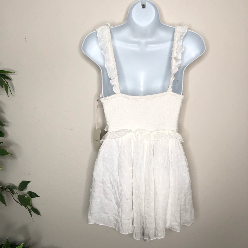 Tularosa Hollis Ruffle Romper in White Small NWT - Picture 6 of 10
